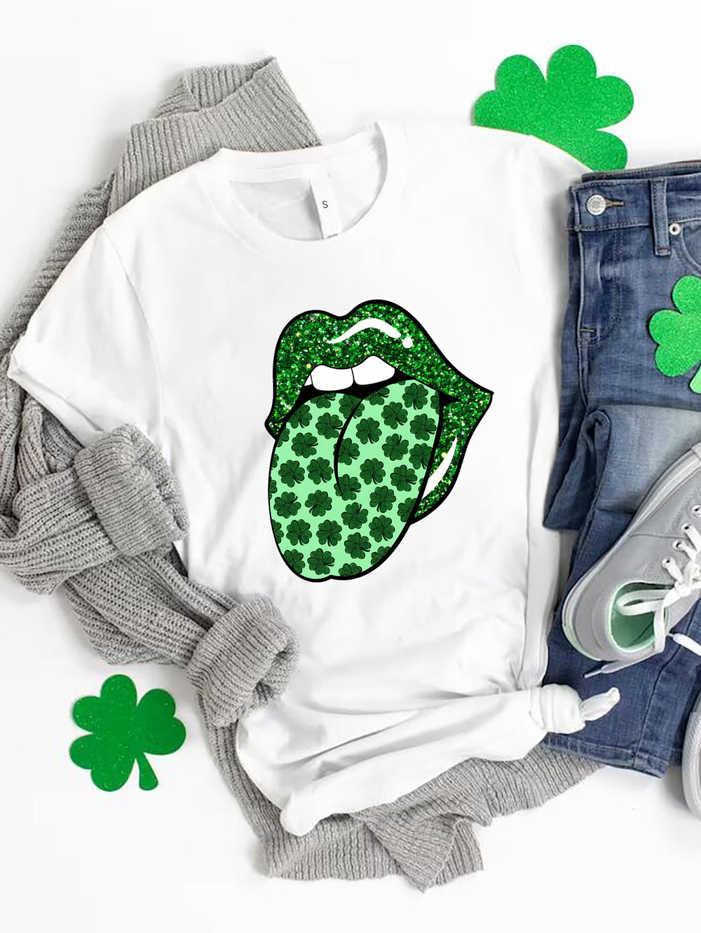 Saint Patrick's Day Round Neck T-Shirt-Teresa's Fashionista LLC