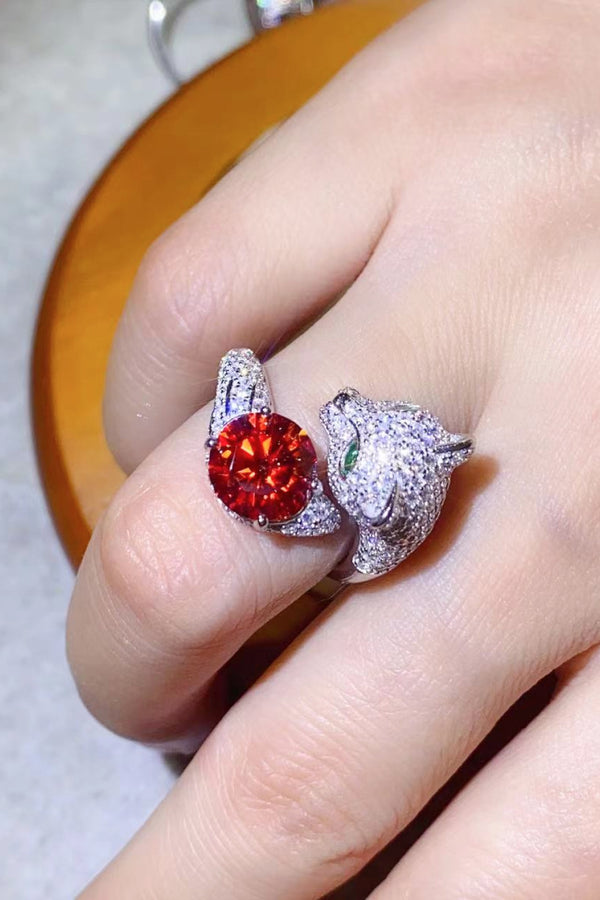 2 Carat Moissanite Adjustable Animal Ring-Teresa's Fashionista LLC