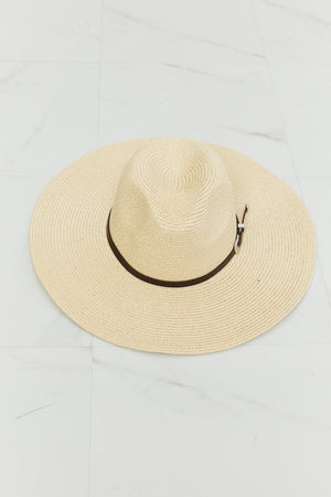 Fame Boho Summer Straw Fedora Hat-Teresa's Fashionista LLC