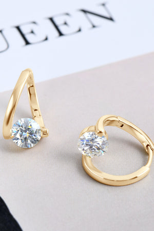 2 Carat Moissanite 925 Sterling Silver Heart Earrings-Teresa's Fashionista LLC