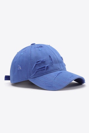 Distressed Adjustable Baseball Cap-Teresa's Fashionista LLC