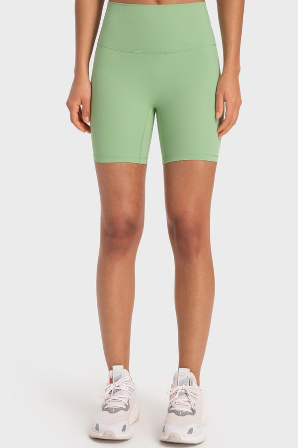 Staying Cozy Wide Waistband Biker Shorts-Teresa's Fashionista LLC