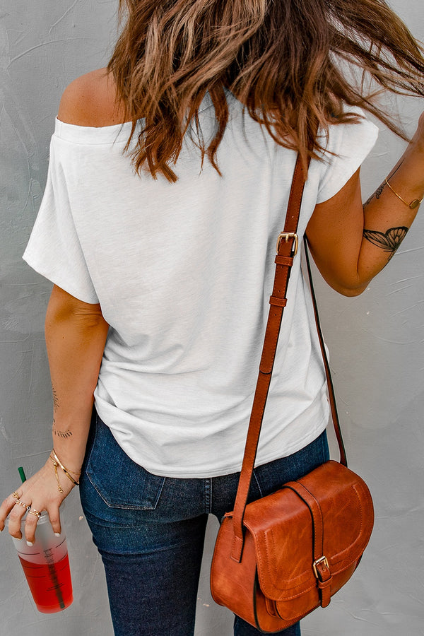 Sequin Lucky Clover Boat Neck T-Shirt-Teresa's Fashionista LLC