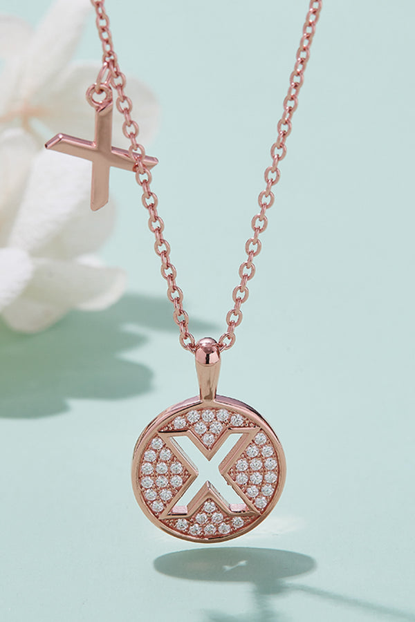Moissanite U to Z Pendant Necklace-Teresa's Fashionista LLC