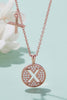 Moissanite U to Z Pendant Necklace-Teresa's Fashionista LLC