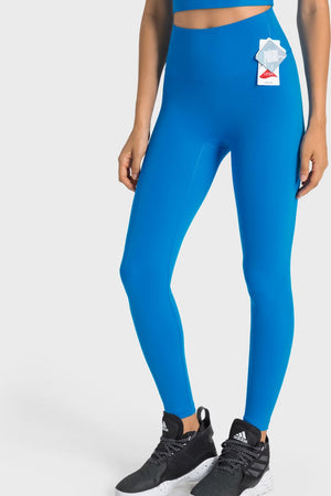 High-Rise Wide Waistband Yoga Leggings-Teresa's Fashionista LLC