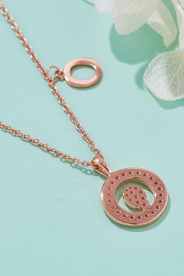 Moissanite K to T Pendant Necklace-Teresa's Fashionista LLC