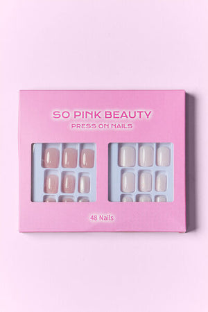 SO PINK BEAUTY Press On Nails 2 Packs-Teresa's Fashionista LLC