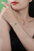 1 Carat Lab-Grown Emerald Bracelet-Teresa's Fashionista LLC