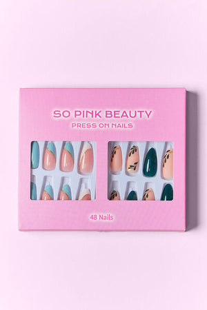 SO PINK BEAUTY Press On Nails 2 Packs-Teresa's Fashionista LLC