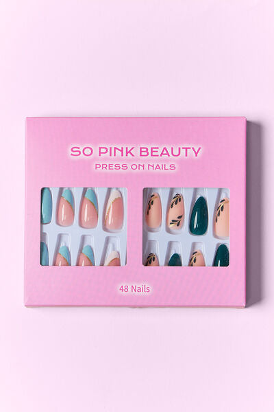 SO PINK BEAUTY Press On Nails 2 Packs-Teresa's Fashionista LLC