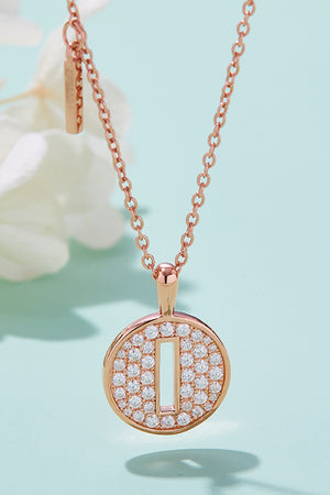 Moissanite A to J Pendant Necklace-Teresa's Fashionista LLC
