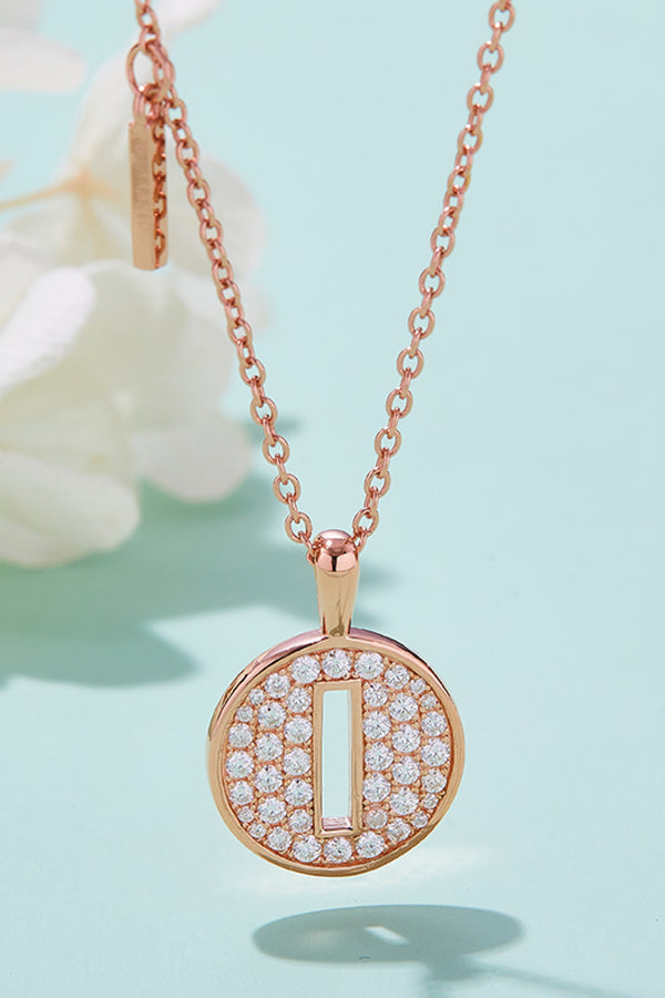 Moissanite A to J Pendant Necklace-Teresa's Fashionista LLC
