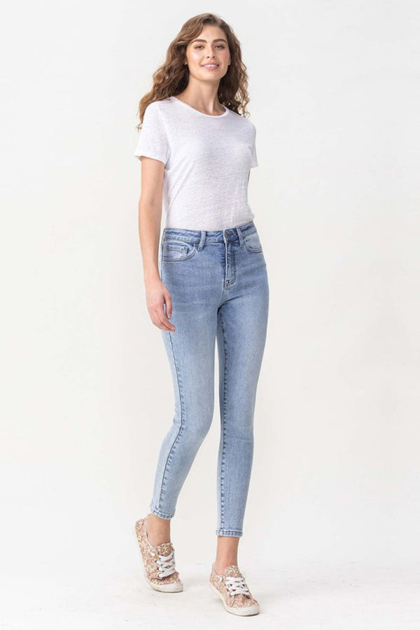 Lovervet Full Size Talia High Rise Crop Skinny Jeans-Teresa's Fashionista LLC