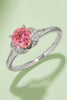 1 Carat Moissanite 4-Prong 925 Sterling Silver Ring-Teresa's Fashionista LLC