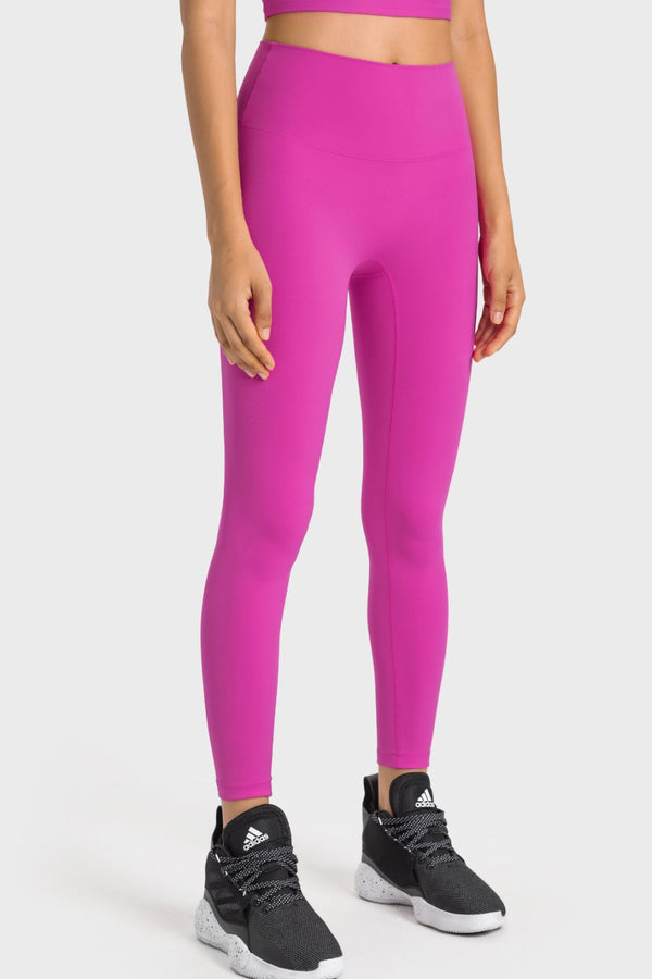 High-Rise Wide Waistband Yoga Leggings-Teresa's Fashionista LLC