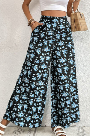 Floral Pocket Culottes-Teresa's Fashionista LLC