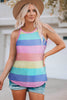 Striped Curved Hem Tank-Teresa's Fashionista LLC