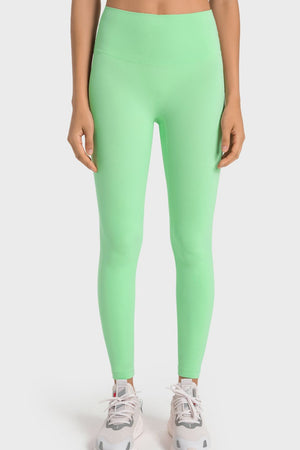 High-Rise Wide Waistband Yoga Leggings-Teresa's Fashionista LLC