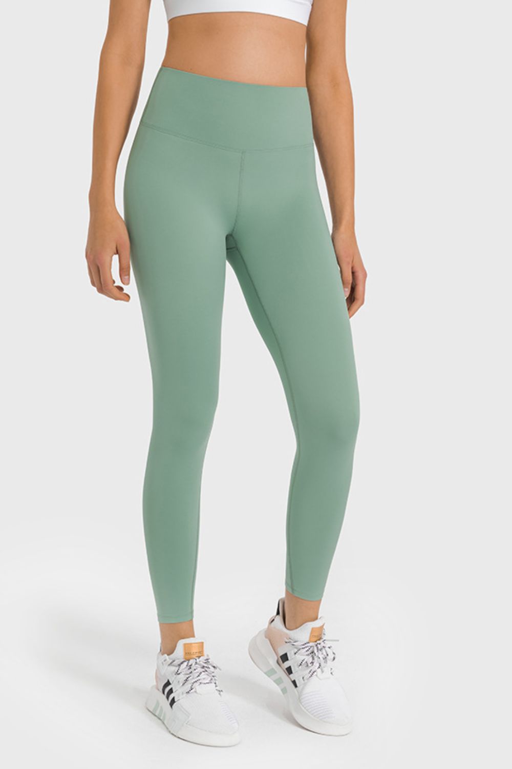 High Waist Ankle-Length Yoga Leggings-Teresa's Fashionista LLC