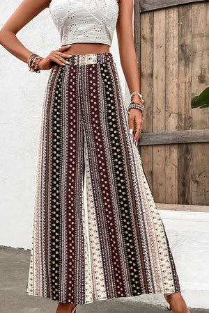 Floral High Waist Wide Leg Pants-Teresa's Fashionista LLC
