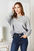 Double Take Seam Detail Round Neck Long Sleeve Top-Teresa's Fashionista LLC