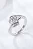 Limitless Love Platinum-Plated Moissanite Ring-Teresa's Fashionista LLC