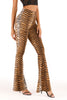 Tiger Print Flare Leg Pants-Teresa's Fashionista LLC