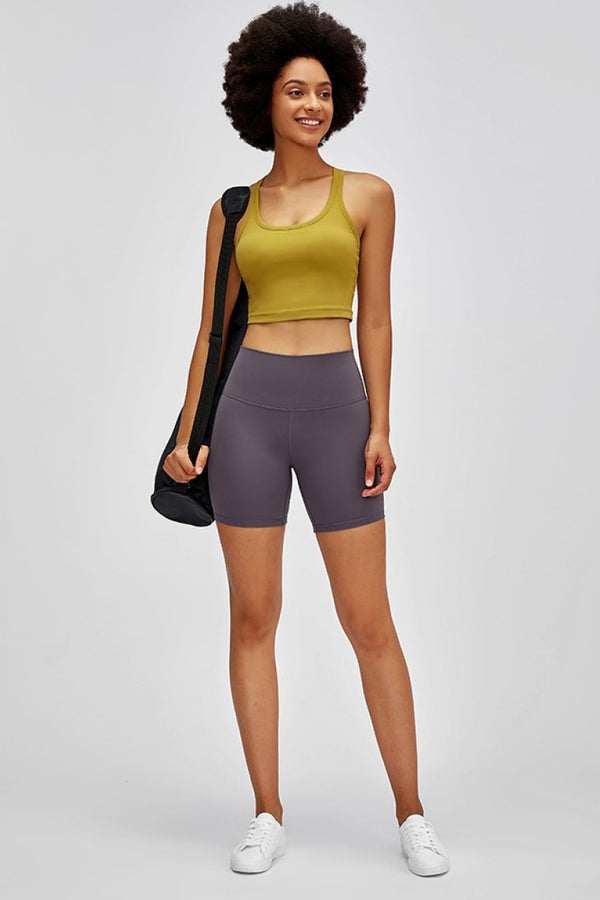 High Waist Training Shorts-Teresa's Fashionista LLC