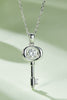 Moissanite Key Pendant Necklace-Teresa's Fashionista LLC