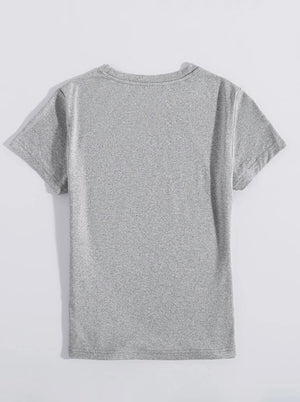 Lucky Clover Round Neck Short Sleeve T-Shirt-Teresa's Fashionista LLC