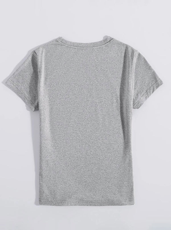 Lucky Clover Round Neck Short Sleeve T-Shirt-Teresa's Fashionista LLC
