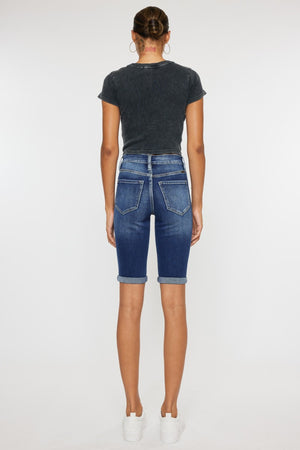 Kancan Full Size Cat's Whiskers Button Fly Denim Shorts-Teresa's Fashionista LLC