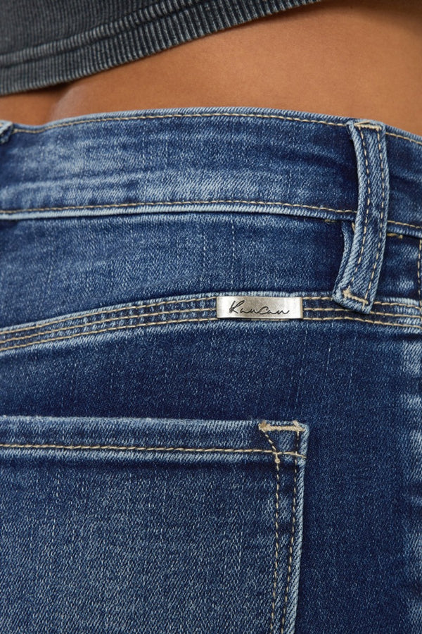 Kancan Full Size Cat's Whiskers Button Fly Denim Shorts-Teresa's Fashionista LLC