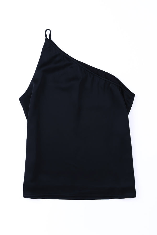 One-Shoulder Sleeveless Top-Teresa's Fashionista LLC