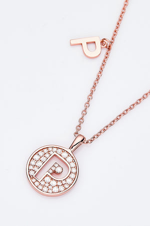 Moissanite K to T Pendant Necklace-Teresa's Fashionista LLC