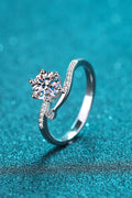 On My Mind 925 Sterling Silver Moissanite Ring-Teresa's Fashionista LLC