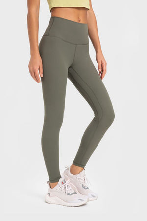 Highly Stretchy Wide Waistband Yoga Leggings-Teresa's Fashionista LLC