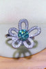 1 Carat Moissanite Flower Shape Open Ring-Teresa's Fashionista LLC