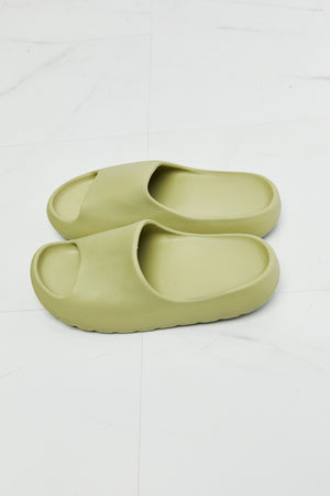 NOOK JOI In My Comfort Zone Slides in Green-Teresa's Fashionista LLC