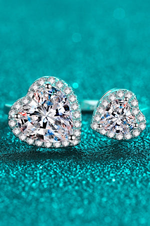 Heart-Shape Moissanite Open Ring-Teresa's Fashionista LLC
