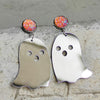 Ghost Shape Acrylic Dangle Earrings-Teresa's Fashionista LLC