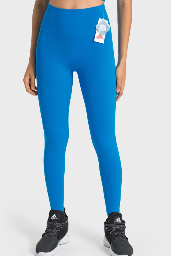 High-Rise Wide Waistband Yoga Leggings-Teresa's Fashionista LLC