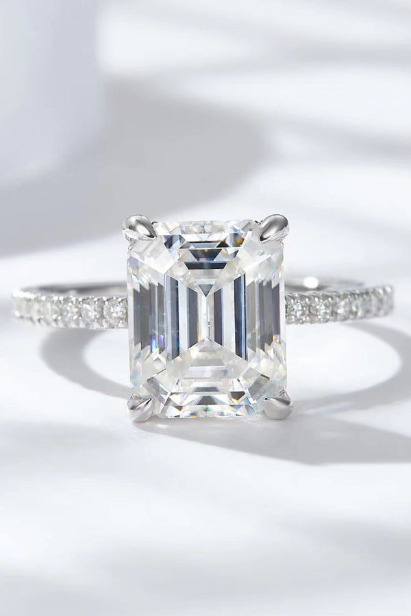 5 Carat Moissanite Side Stone Ring-Teresa's Fashionista LLC