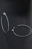 925 Sterling Silver Moissanite Hoop Earrings-Teresa's Fashionista LLC