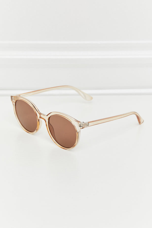 Round Full Rim Polycarbonate Frame Sunglasses-Teresa's Fashionista LLC