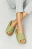 NOOK JOI In My Comfort Zone Slides in Green-Teresa's Fashionista LLC
