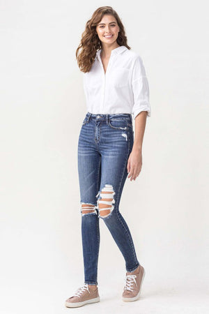 Lovervet Hayden Full Size High Rise Skinny-Teresa's Fashionista LLC