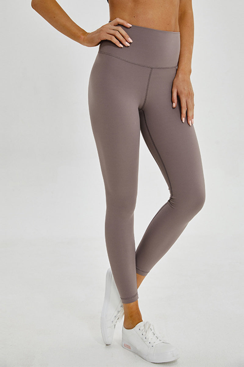 Wide Seamless Band Waist Sports Leggings-Teresa's Fashionista LLC