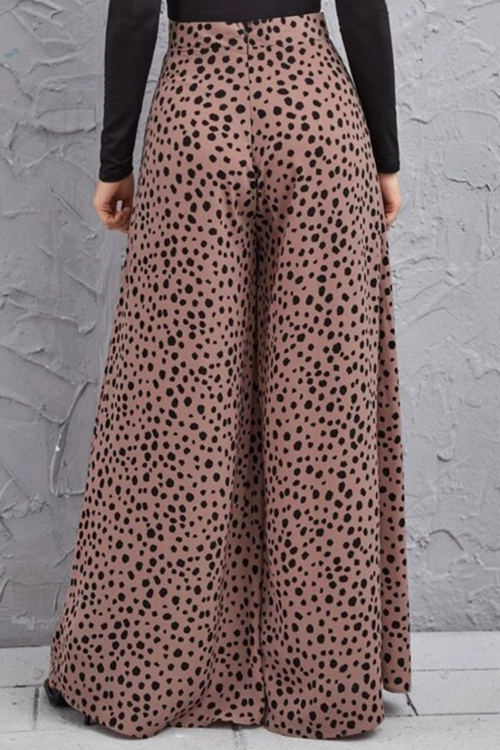 Animal Print High-Rise Culottes-Teresa's Fashionista LLC